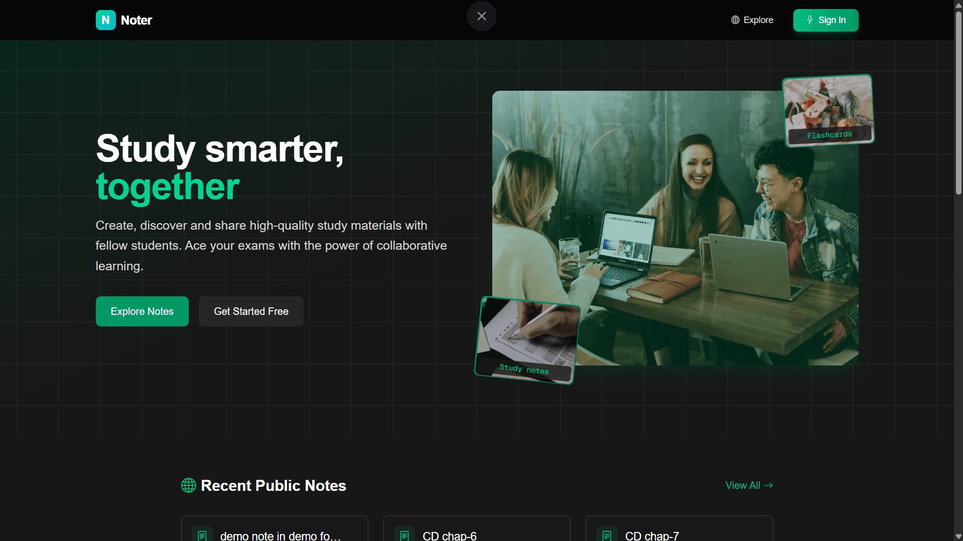 Noter - Project Screenshot